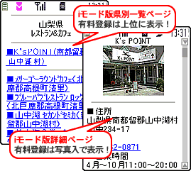 iモードページの見え方